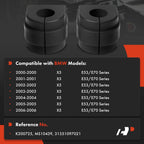 2X Front Sway Bar Bushing Kit for BMW X5 (2000-2006)
