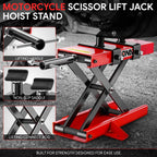 Scissor Lift Jack Hoist Stand for ATV UTV Motorcycle (1100lbs Capacity)