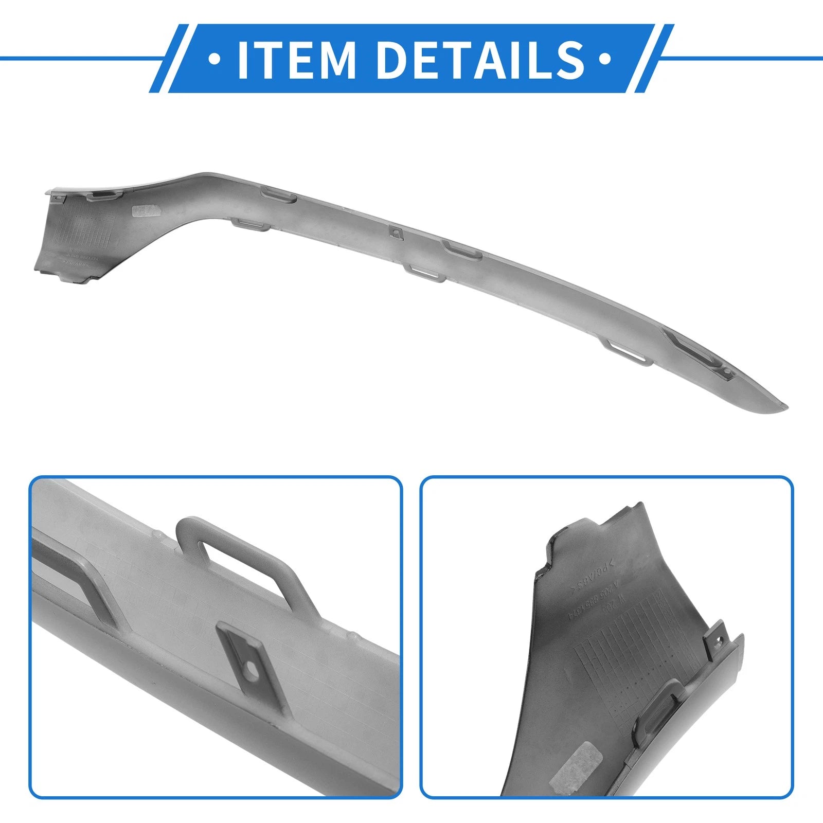 Front Left Bumper Grille Trim for Mercedes-Benz W205/C (2015–2018)