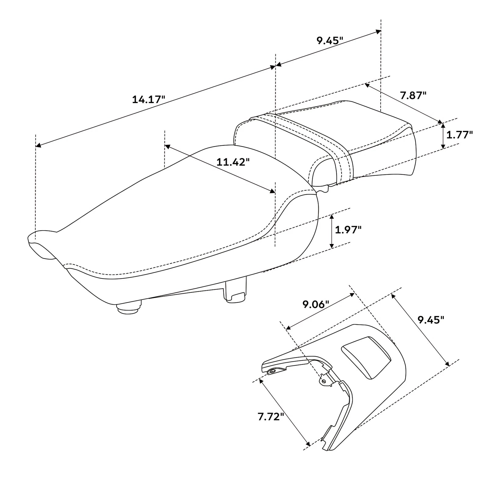 Pillion Seat for Harley Sportster S 1250 RH1250S (2021–2024)