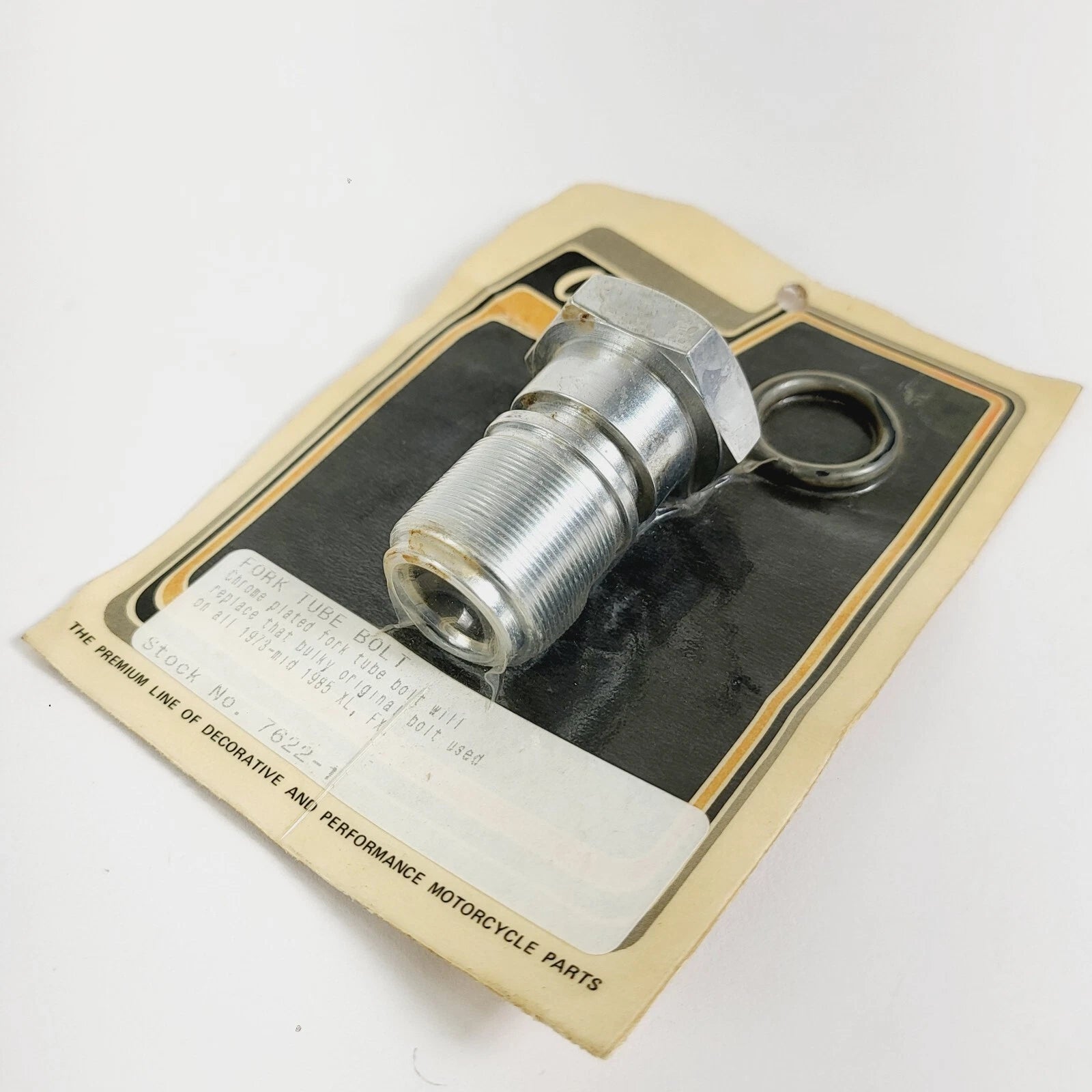 Colony 7622-1 Chrome Fork Tube Bolt for Harley Sportster & Dyna (1973–1985) P/N 45993-73