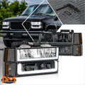 Full LED Black Housing Projector Fog Lights for Freightliner Cascadia (2008–2017)