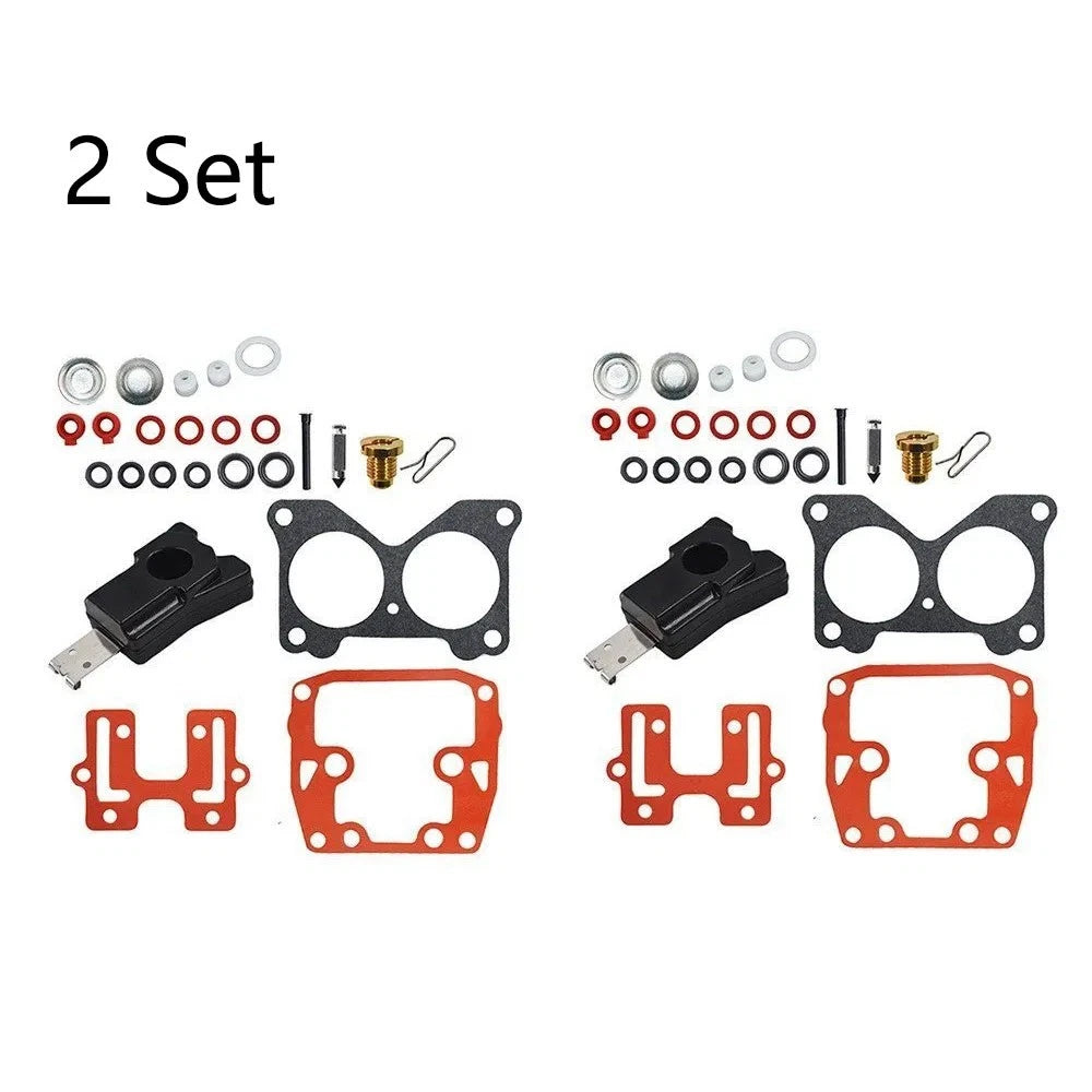 Set of 2 Carburetor Carb Kit for Johnson Evinrude (0439076, 439076, 435443)