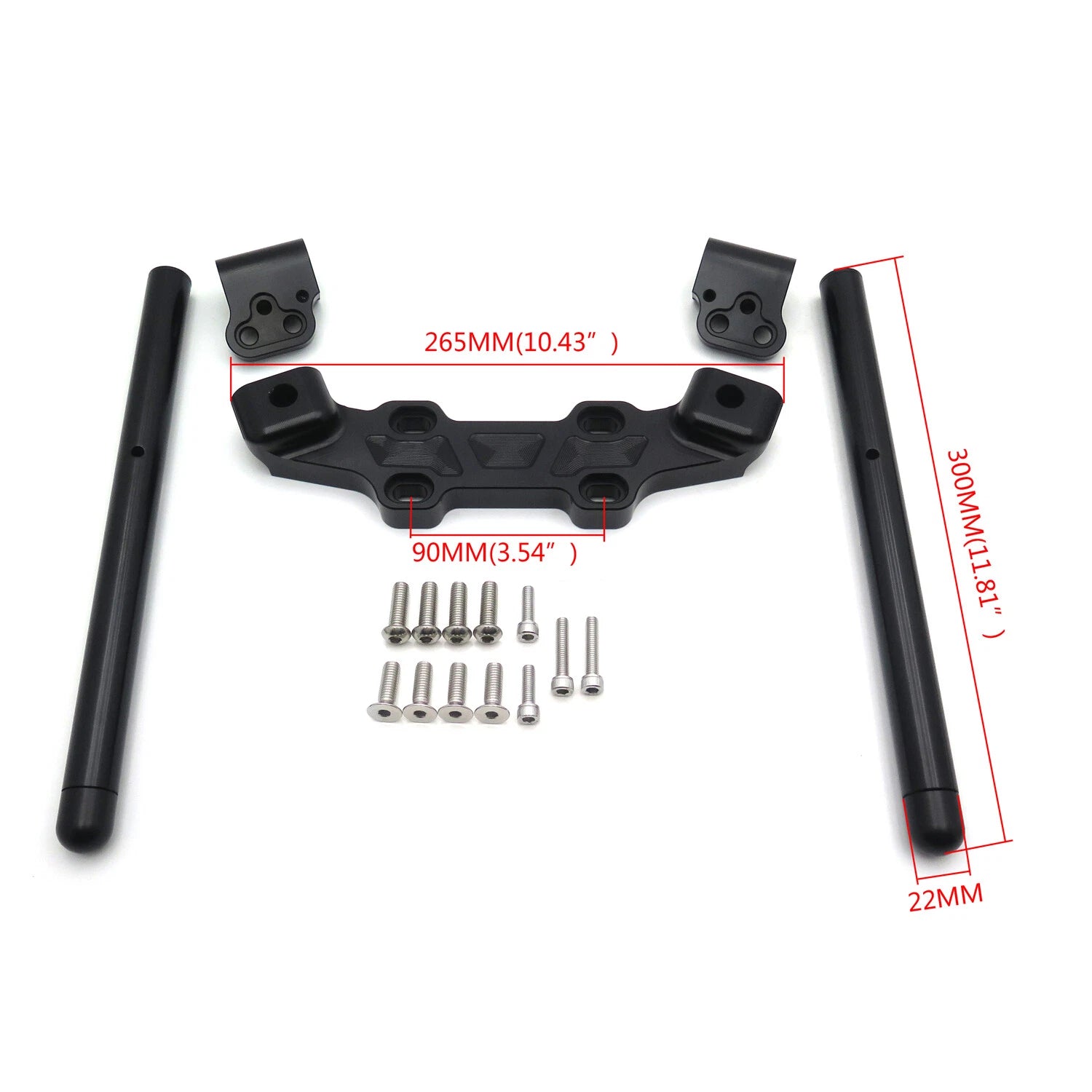 Adjustable Steering Handlebar Clip-on Adapter Riser Plate for KTM Duke 790 (2018-2022)