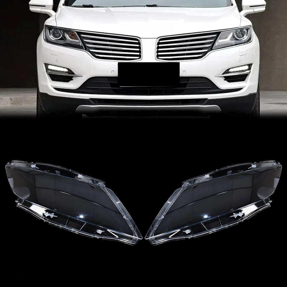 Set of 2 Headlight Lens Covers for Lincoln MKC (2014–2018)