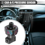 A/C Pressure Transducer Valve for Mercedes-Benz C220 (1994-1996) Metal Black