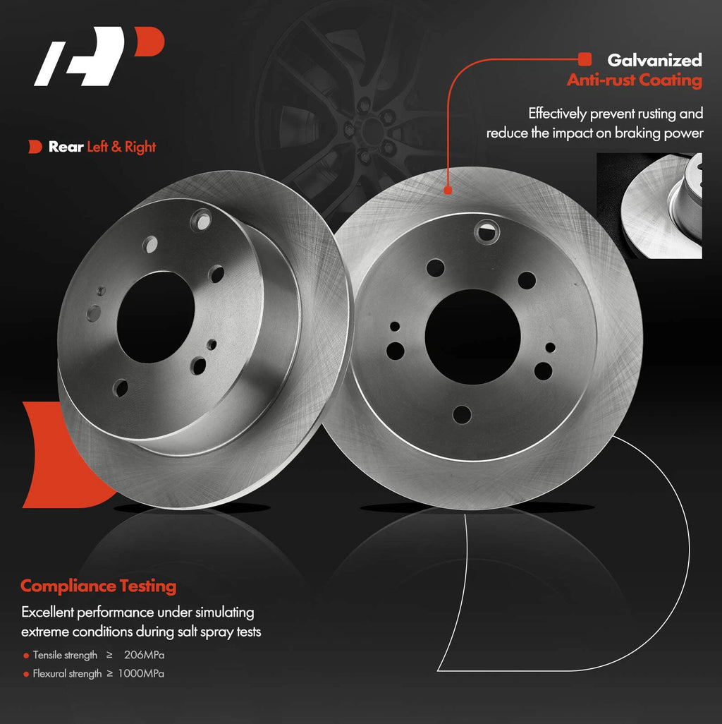 Rear Disc Brake Rotors for Mitsubishi Eclipse, Galant (2004-2012)