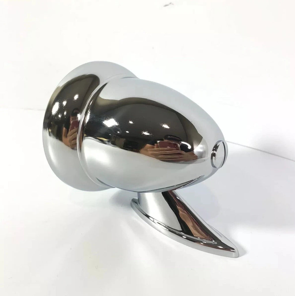 Chrome Bullet Style Side Rear View Door Mirrors Pair for Universal (Fit)