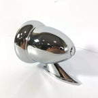 Chrome Bullet Style Side Rear View Door Mirrors Pair for Universal (Fit)