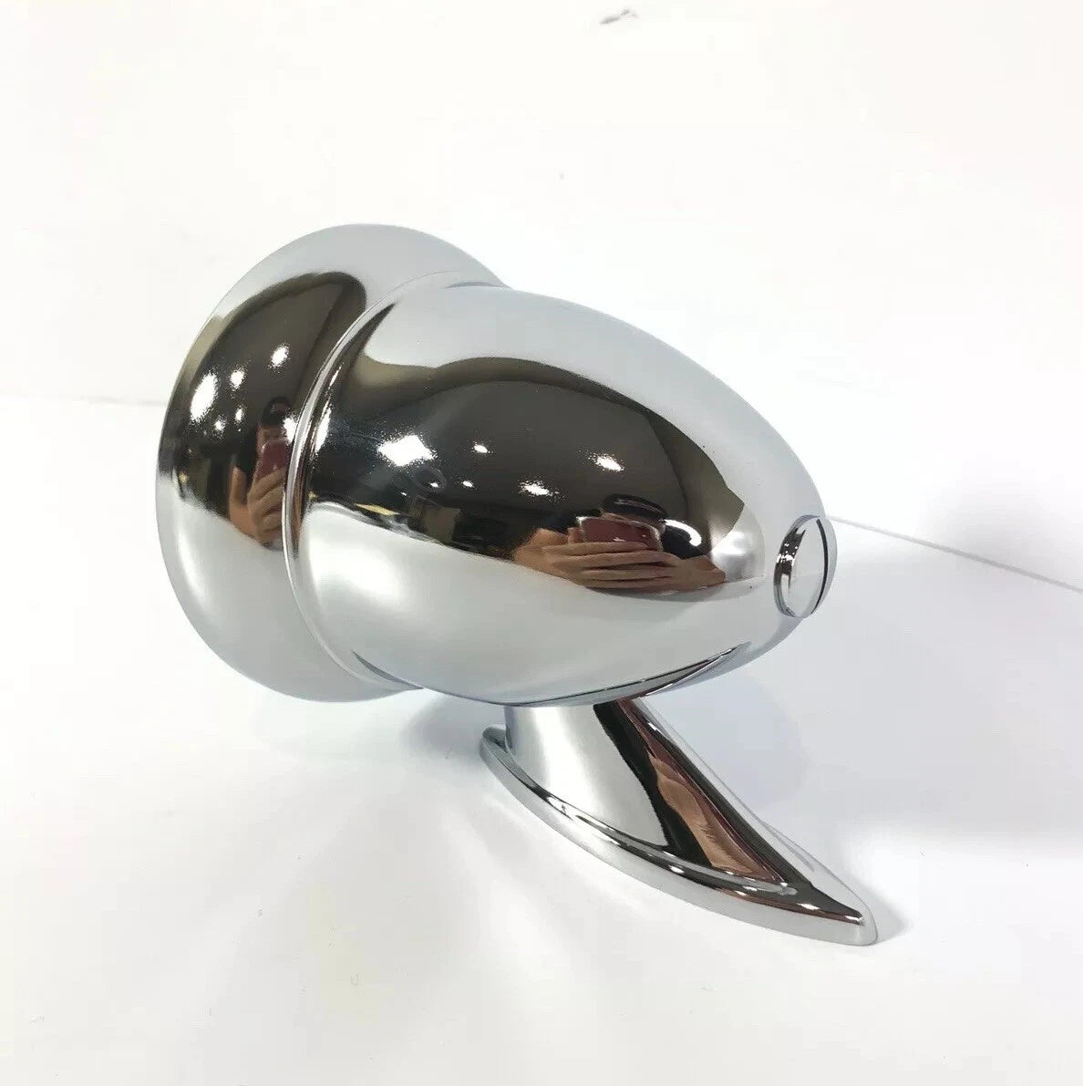 Chrome Bullet Style Side Rear View Door Mirrors Pair for Universal (Fit)