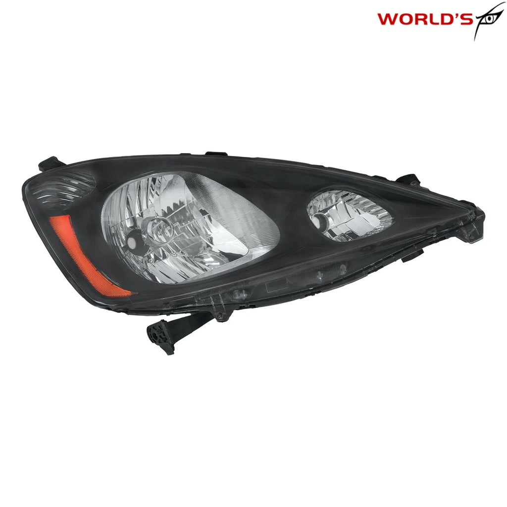 Right Halogen Headlight for Honda Fit Sport (2009–2011) Black