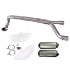 Twin Exhaust Pipe for PIT PRO DIRT Bike 125cc 140cc 150cc (CNC Alloy)