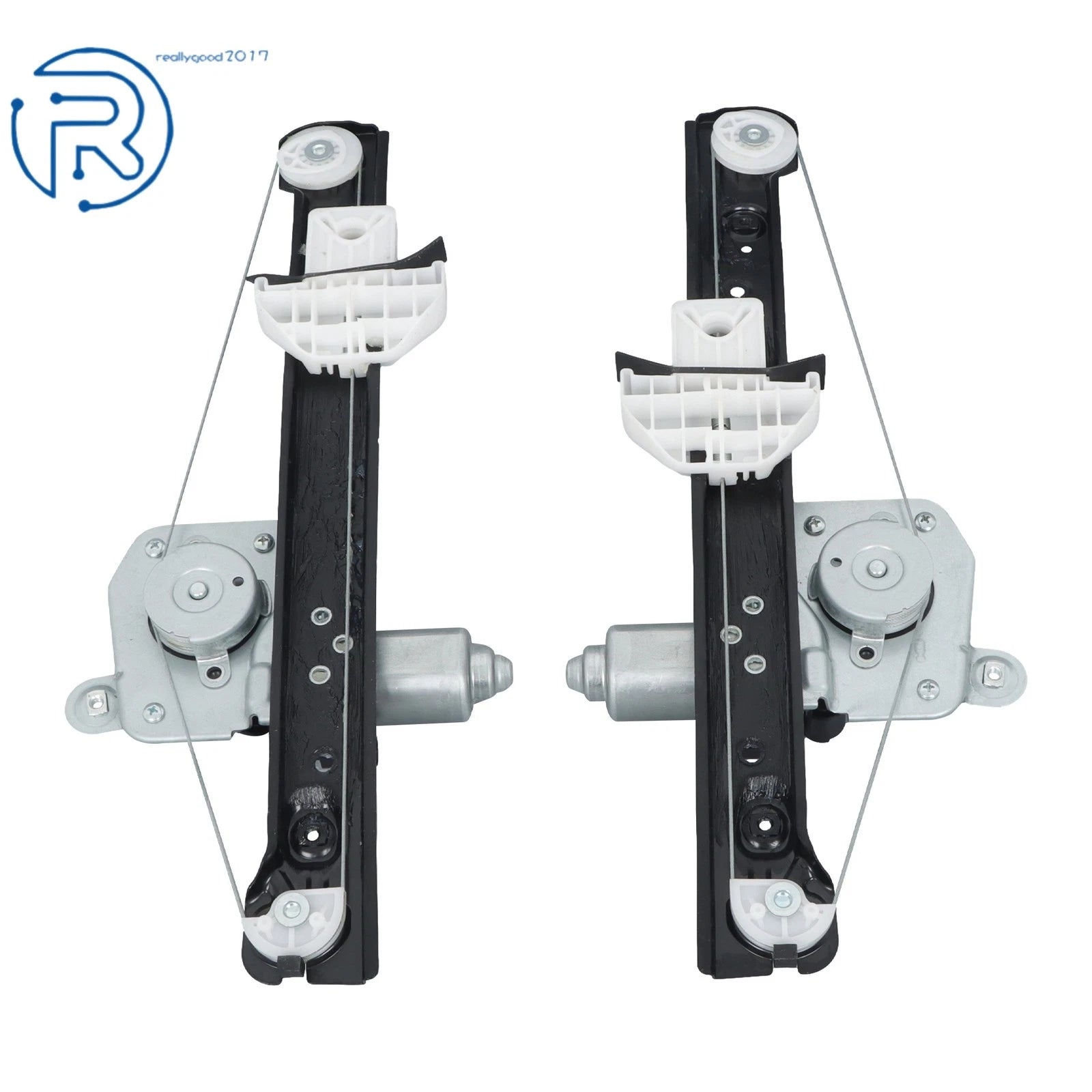Set of 2 Power Window Regulator Motor Assembly for Ford Focus (2000–2007) 741-584 741-585