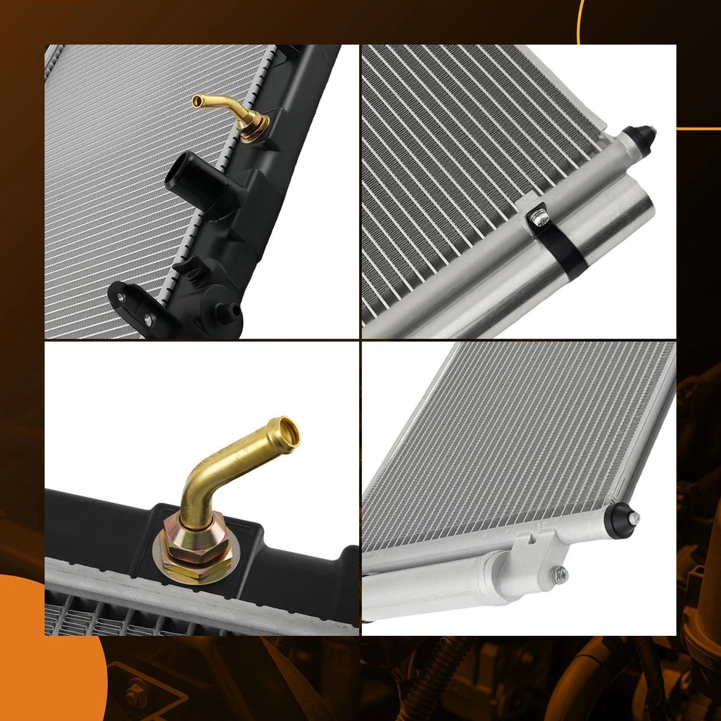 Coolant Radiator & Condenser Assembly for Honda Crosstour (2012-2015)