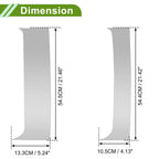 Set of 4 Pillar Window Trim for Chevy Blazer (1995–2005) Silver Tone