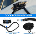 Set of 4 Double Braided Nylon Boat Dock Lines for Marine Use (20FT)