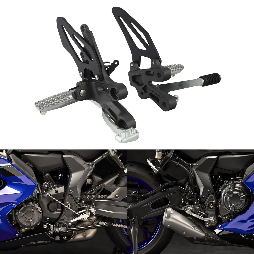 Set of 2 Front Foot Pegs Footrest Pedals for Yamaha YZF-R7 (2022–2024)