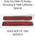 Tail Light Lenses and Bezels Replacement for Shelby Mustang (1968–1970)