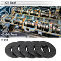 Set of 5 Oil Seal Rotary Shaft Seal Nitrile Rubber 40x90x7mm