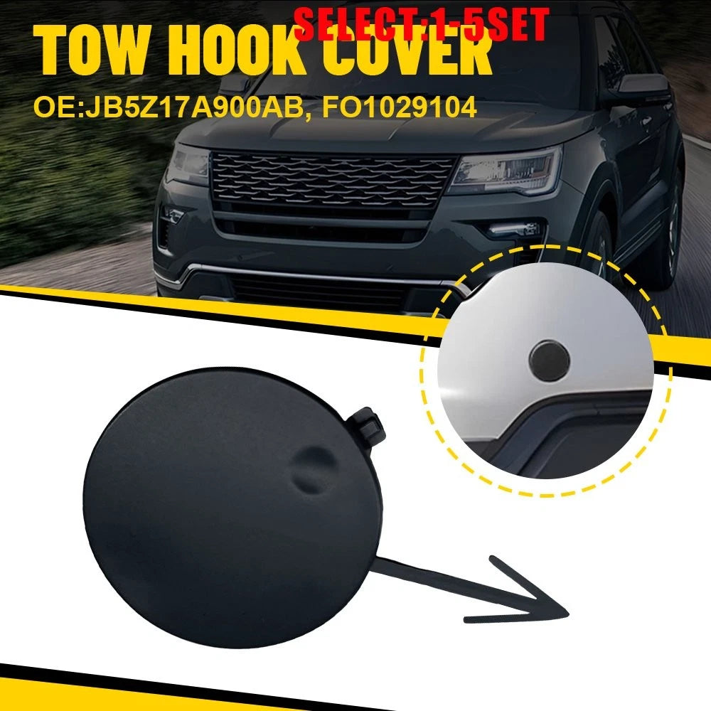 Tow Hook Cover for Ford Explorer (2018–2019) - Primed Black
