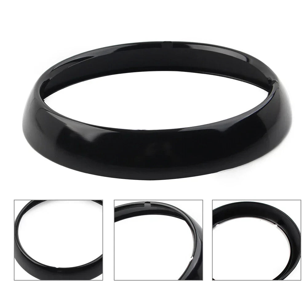 7" Headlight Trim Ring Visor Light Cover for Harley Touring Electra Street Glide (2009-2023)