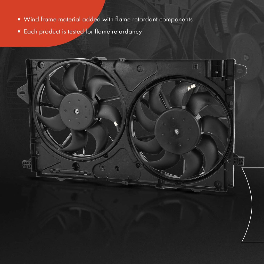 Dual Cooling Fan Assembly for Chevrolet Malibu, Impala, Buick