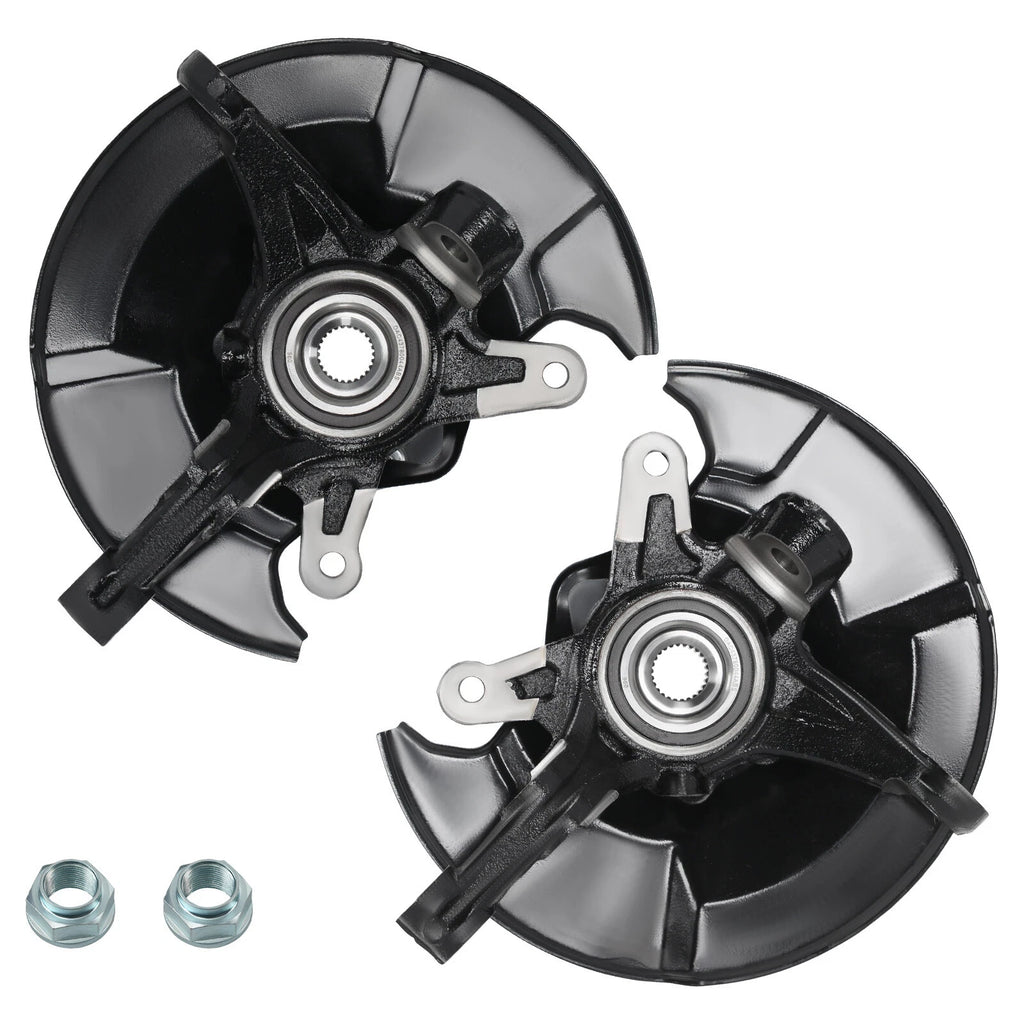 Pair Front Steering Knuckle & Wheel Hub Bearing for Honda Civic (YYYY–YYYY)
