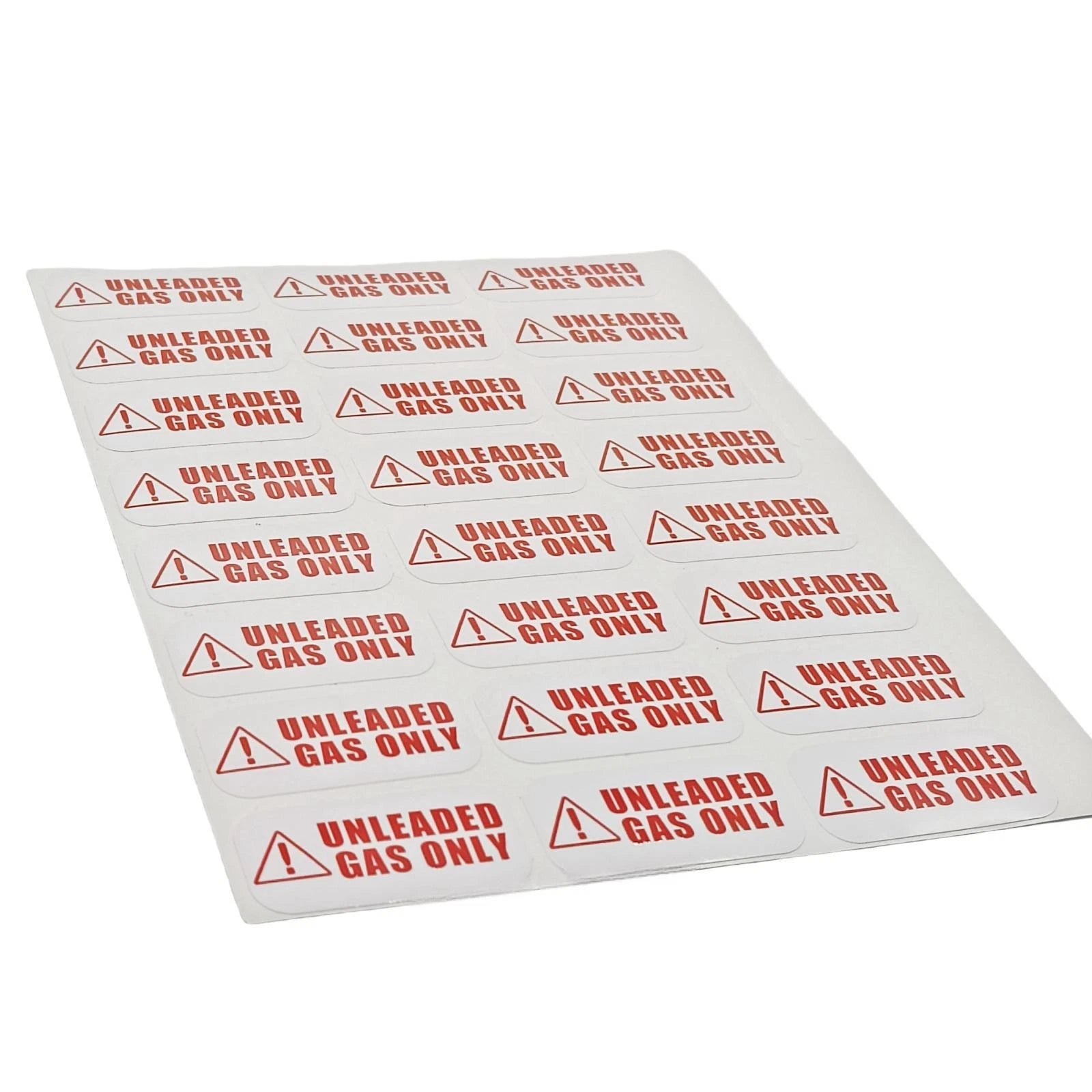 Unleaded Sticker for