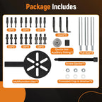 3-Jaw Bearing Disassembly Puller Kit for Automotive