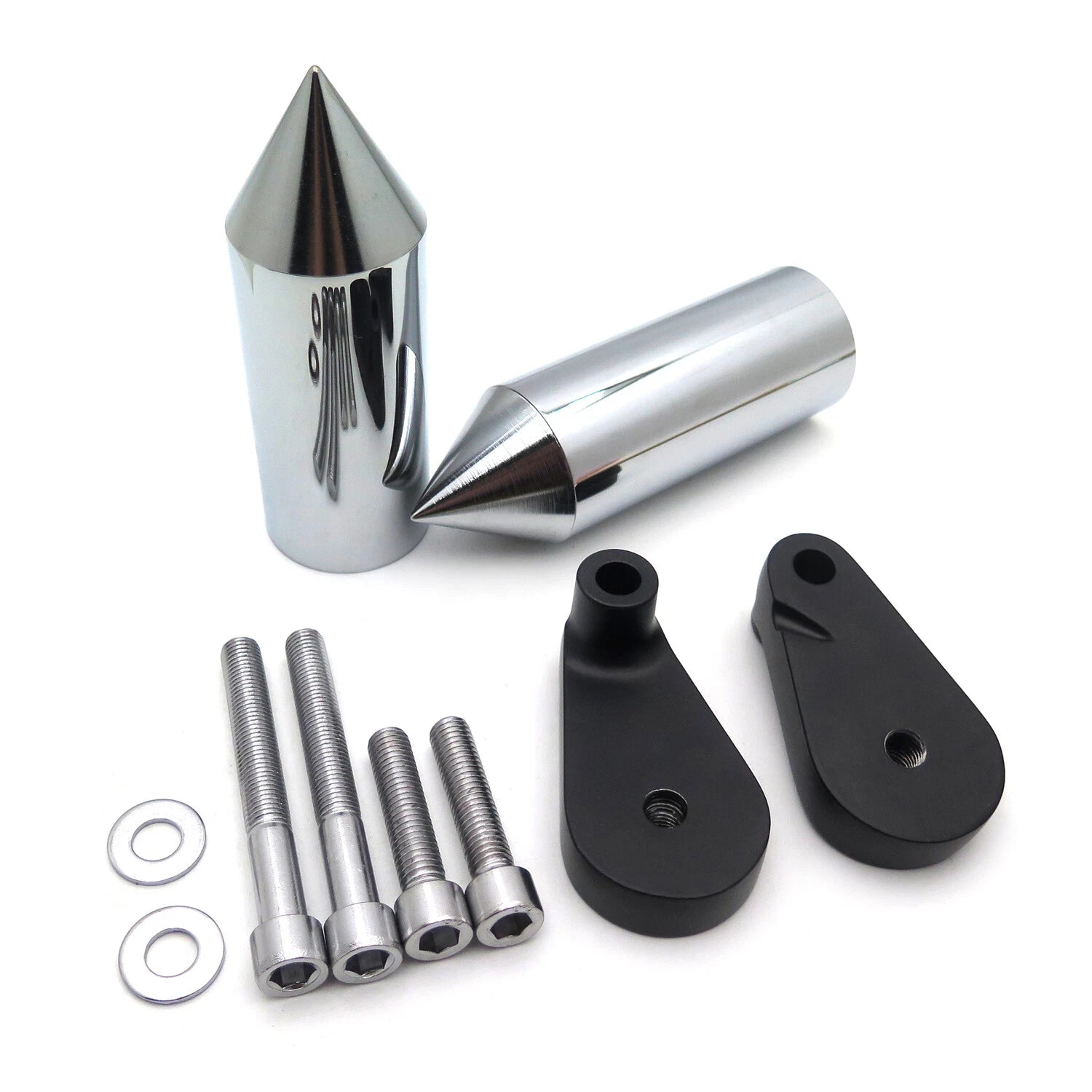 Aluminum Chrome Frame Slider Crash Protector for Yamaha YZF-R1 (2007–2008)