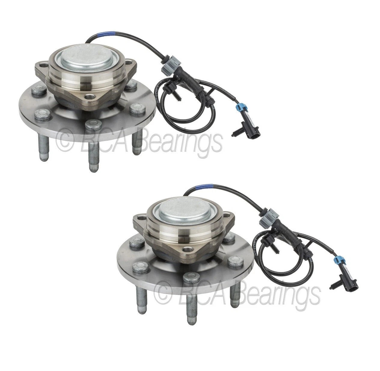Set of 2 Front Wheel Bearing Hub Assemblies for Silverado 1500, Sierra 1500
