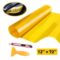 12" x 72" Tint Film for Headlight Taillight Foglight - Golden Yellow