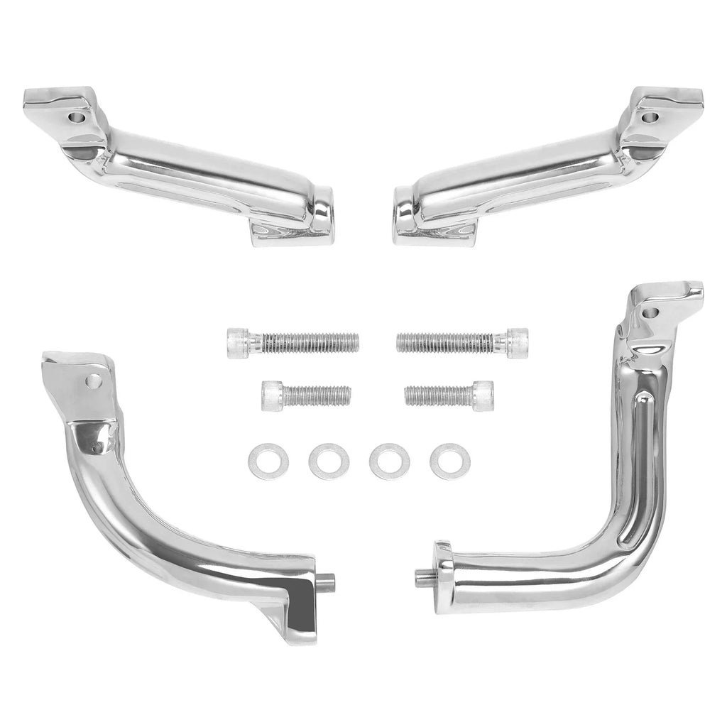 Chrome Rider Driver Floorboards Mount Bracket for Harley Road Glide (2014-2024)