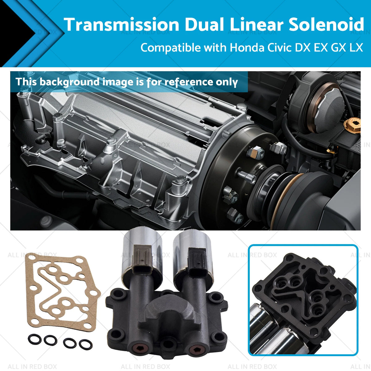 Transmission Dual Linear Solenoid for Honda Civic DX EX GX LX (2006–2011)