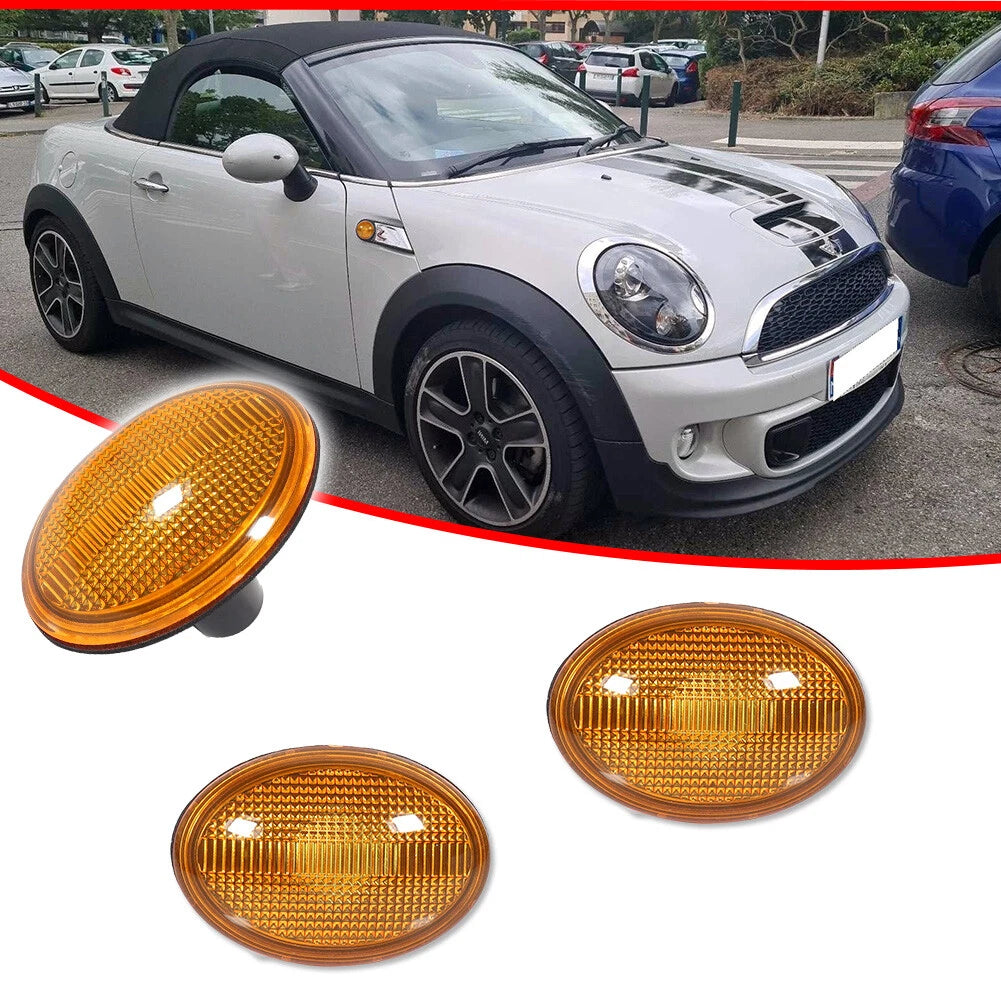 Amber Lens Fender Side Marker Lights for Mini Cooper (2007–2015)