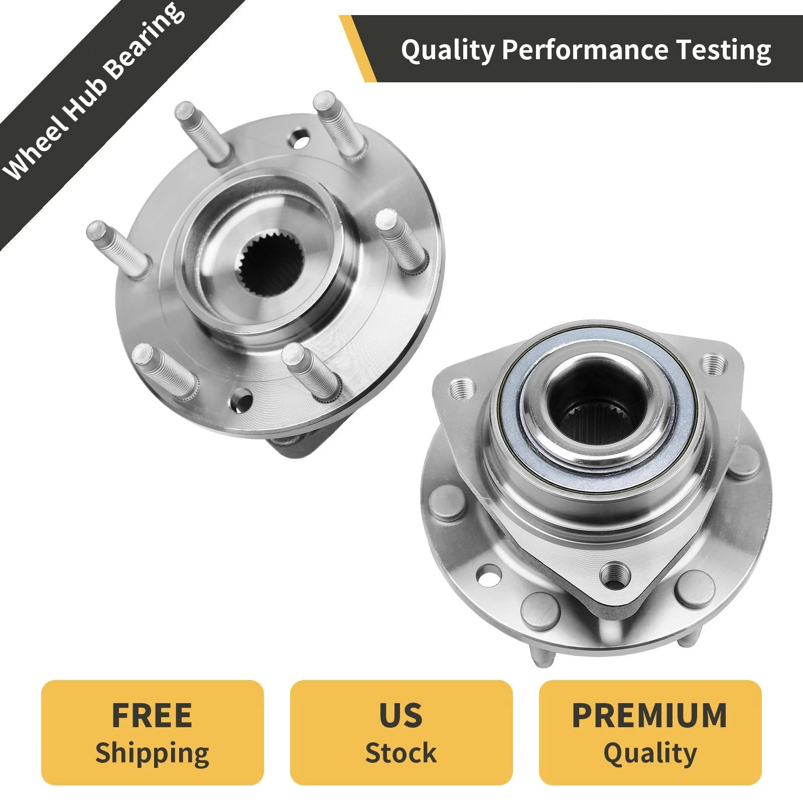 Front Wheel Bearings Hubs Assembly for Chevy Trailblazer (2002–2009)