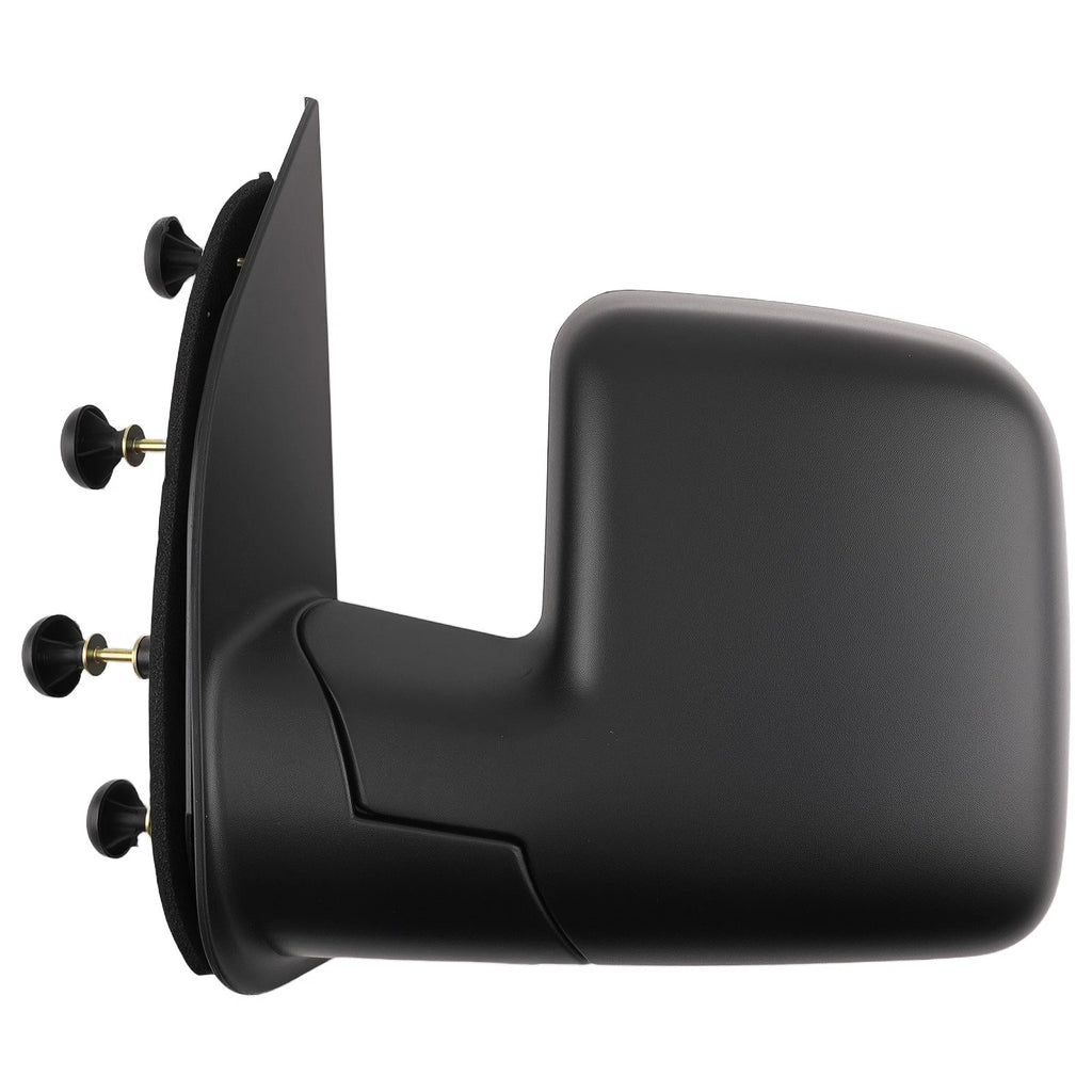 Left Side Mirror Manual Fold for Ford E-150 (2003–2013) Black ABS