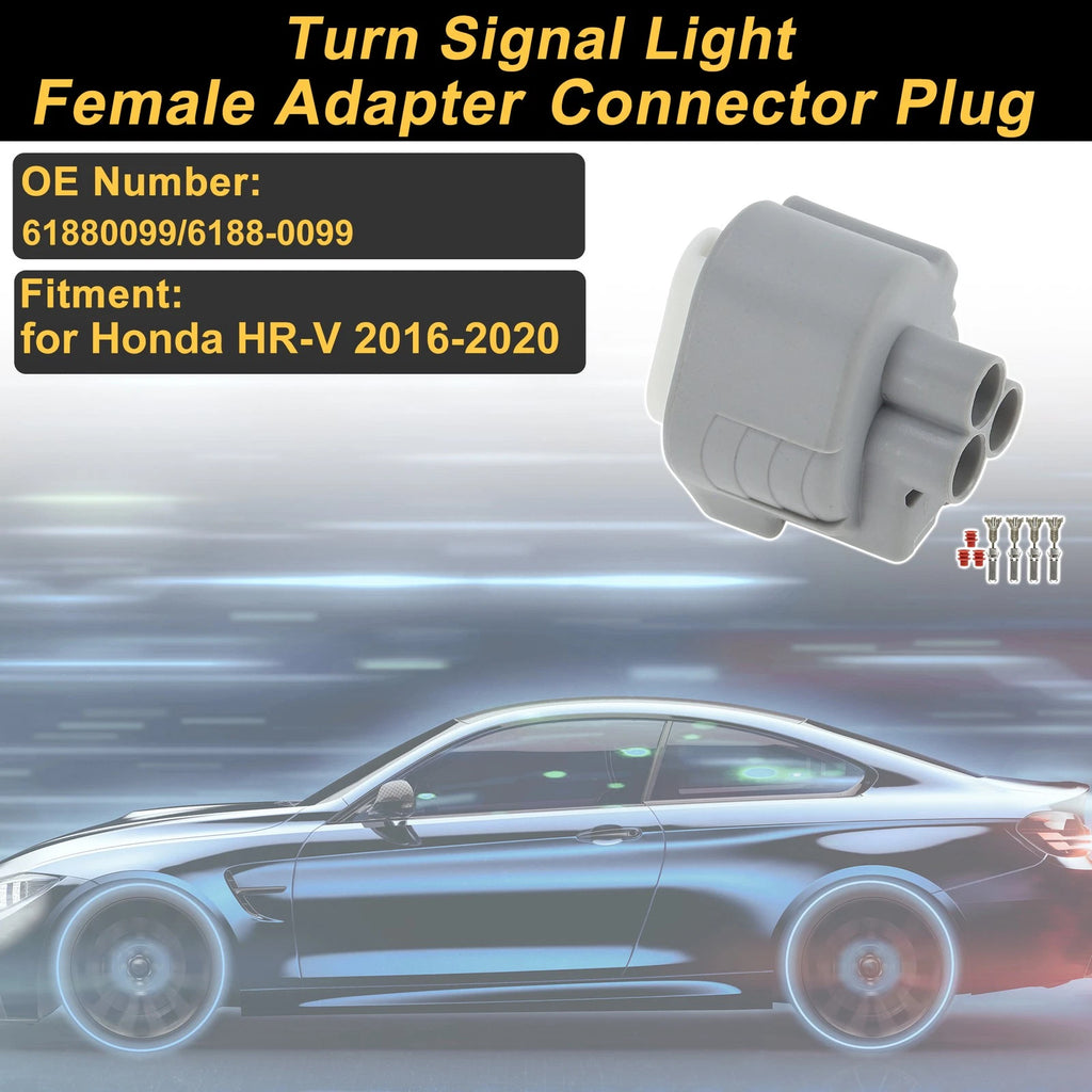 3 Pin Turn Signal Light Connector Plug for Honda HR-V (2016–2020)