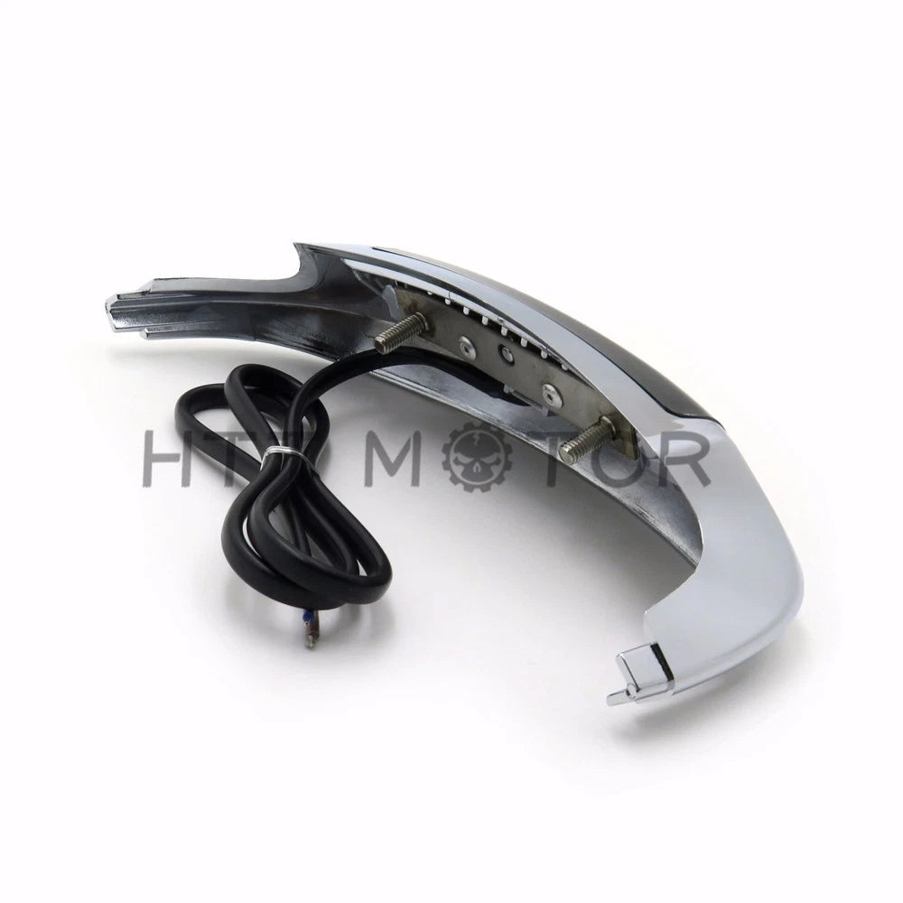 Front LED Fender Tip Light Smoked Lens for Harley FLHX FLHR (2014–2017)