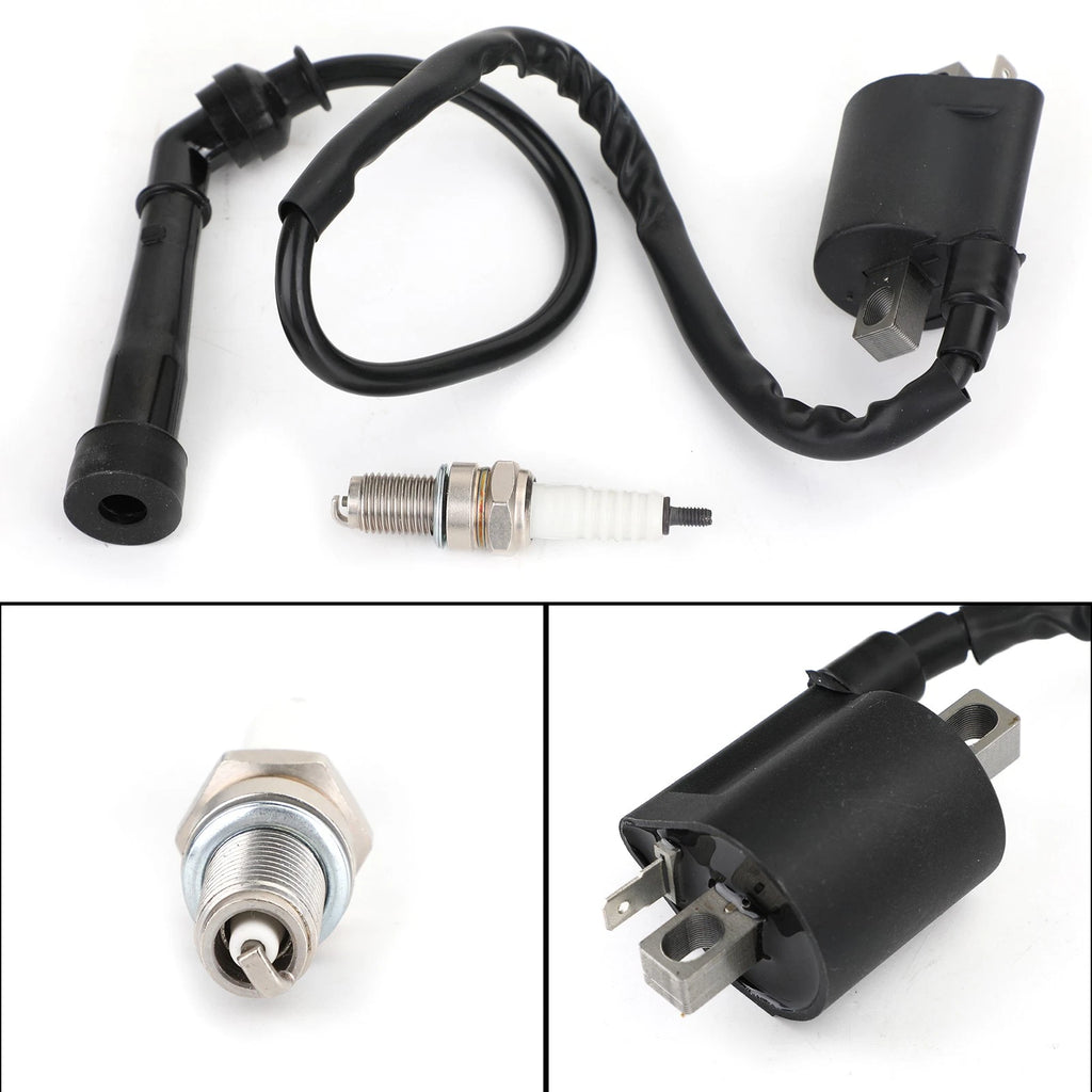 Ignition Coil Spark Plug for Yamaha Raptor 660R Grizzly 660 (2001–2006)