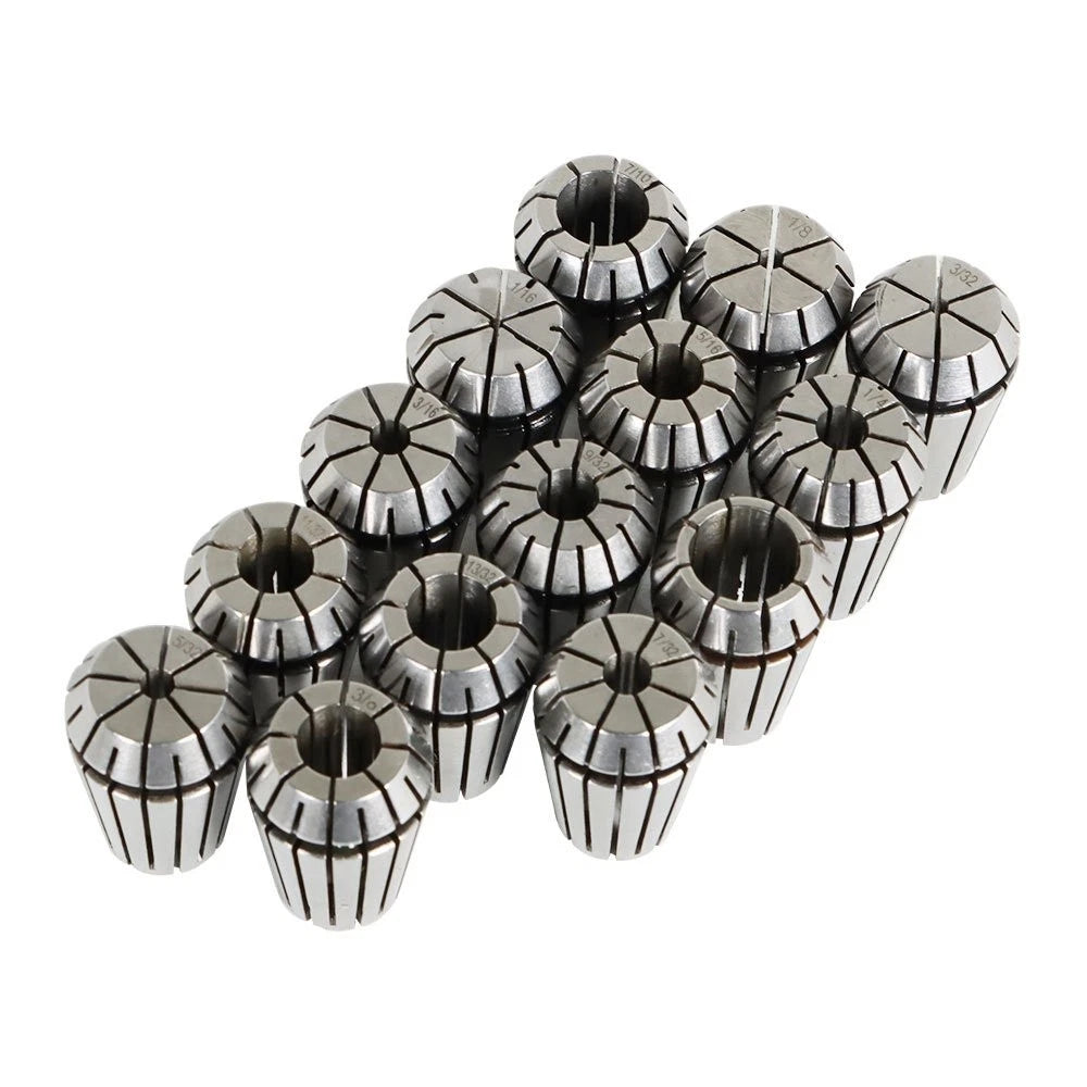 14Pc ER20 Spring Collet Set for CNC Milling Lathe Engraving Machines