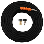 150 Feet Pressure Washer Hose 1/4" 4200PSI Steel Braided Rubber