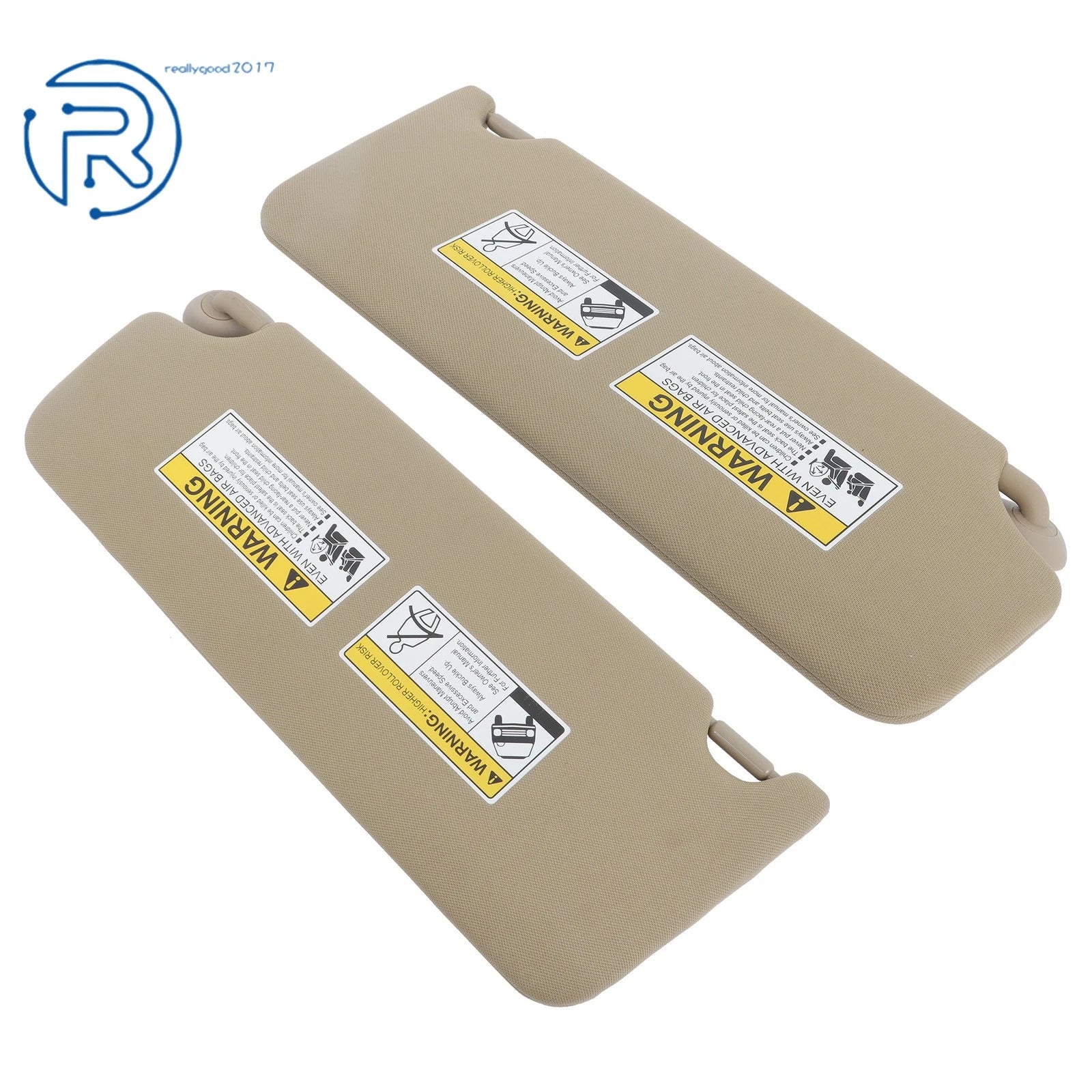 Sun Visors Pair with Lights and Mirror for Honda Ridgeline/Pilot/Passport (2016-2023)