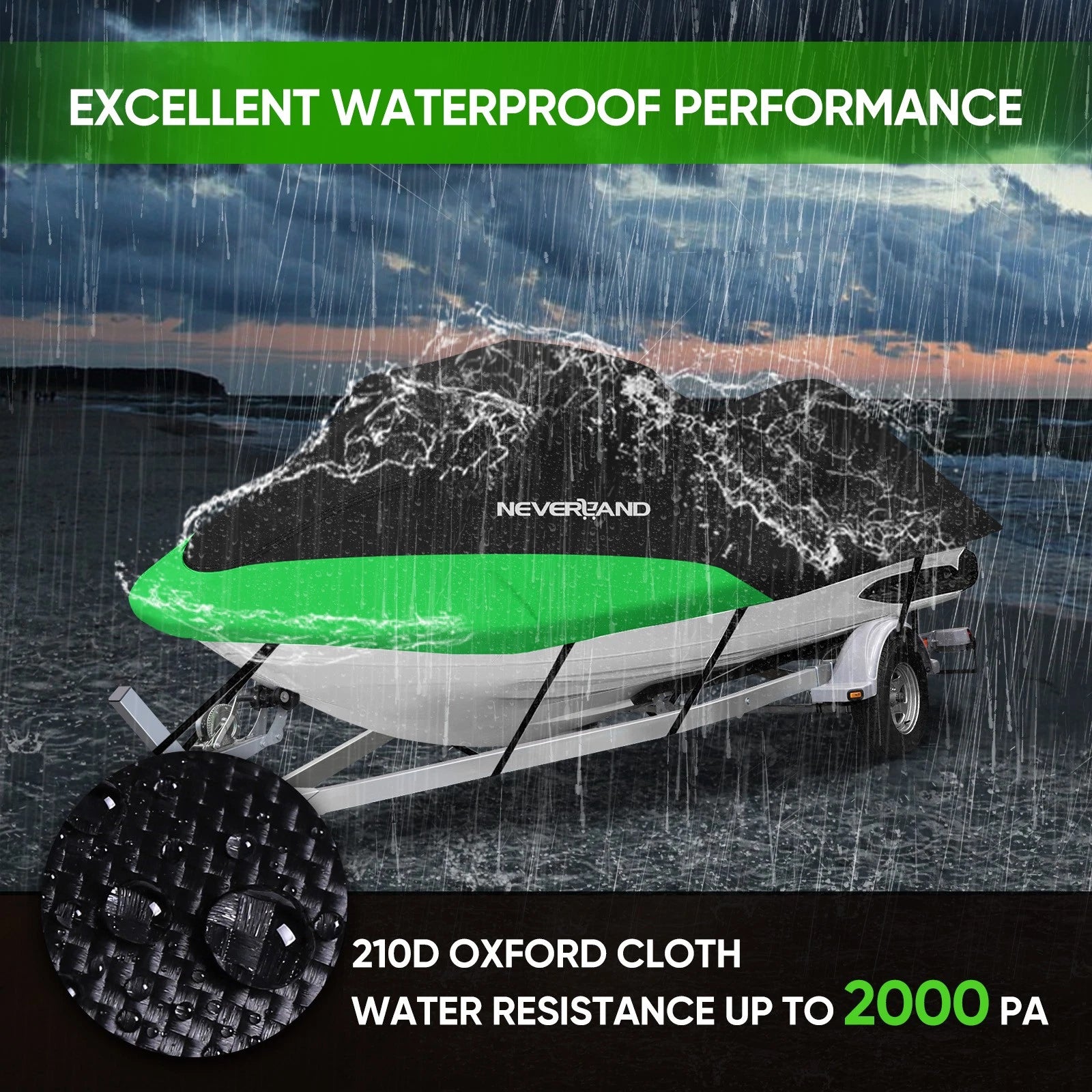 Heavy Duty Waterproof Jet Ski Cover for Yamaha Sea-Doo (115''-120'')