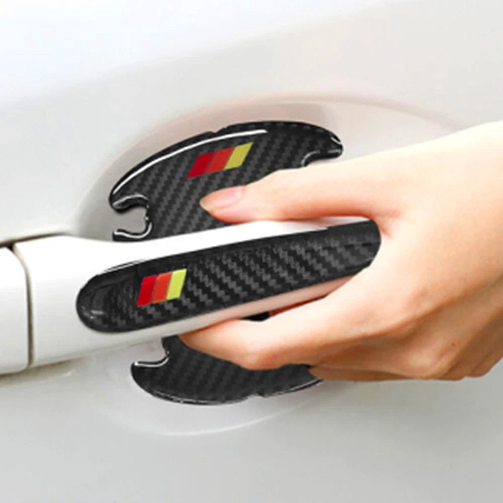 12x Tri-Color Door Cup Handle Sill Scuff Cover for Toyota Camry Tacoma