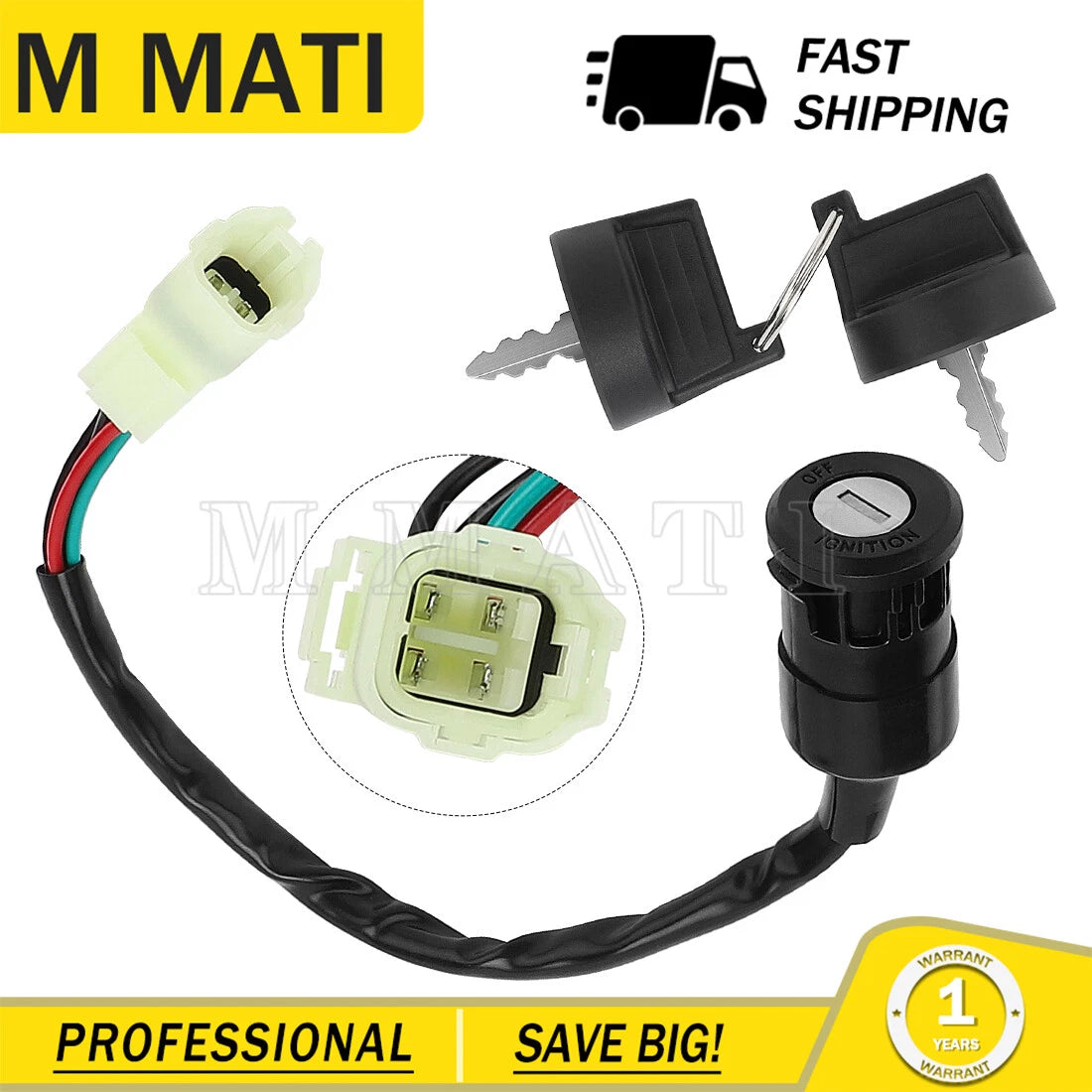 Ignition Switch for Can-Am DS 250 DS250 (2006–2023) S35010RCB000 Key Switch