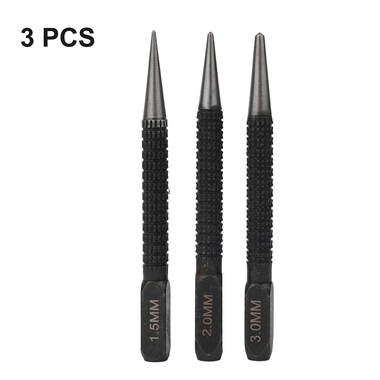 Marking Center Punch Set of 3 Adjustable Alloy Steel Drilling Tools