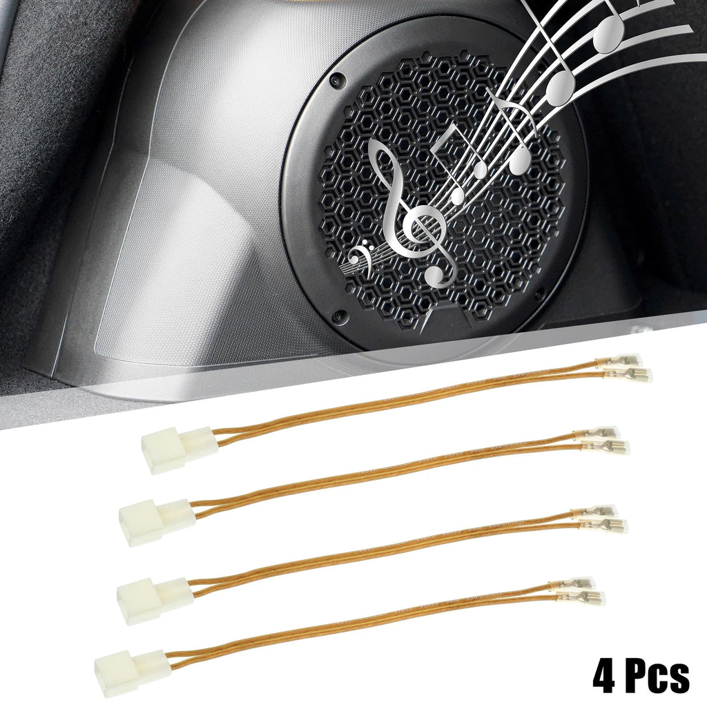 Set of 4 Car Speaker Connector Wire Harness Adapter for Jeep Dodge