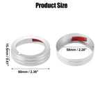 Set of 3 AC Air Conditioner Switch Knob Covers for Mazda CX-3 (2015) Silver Tone