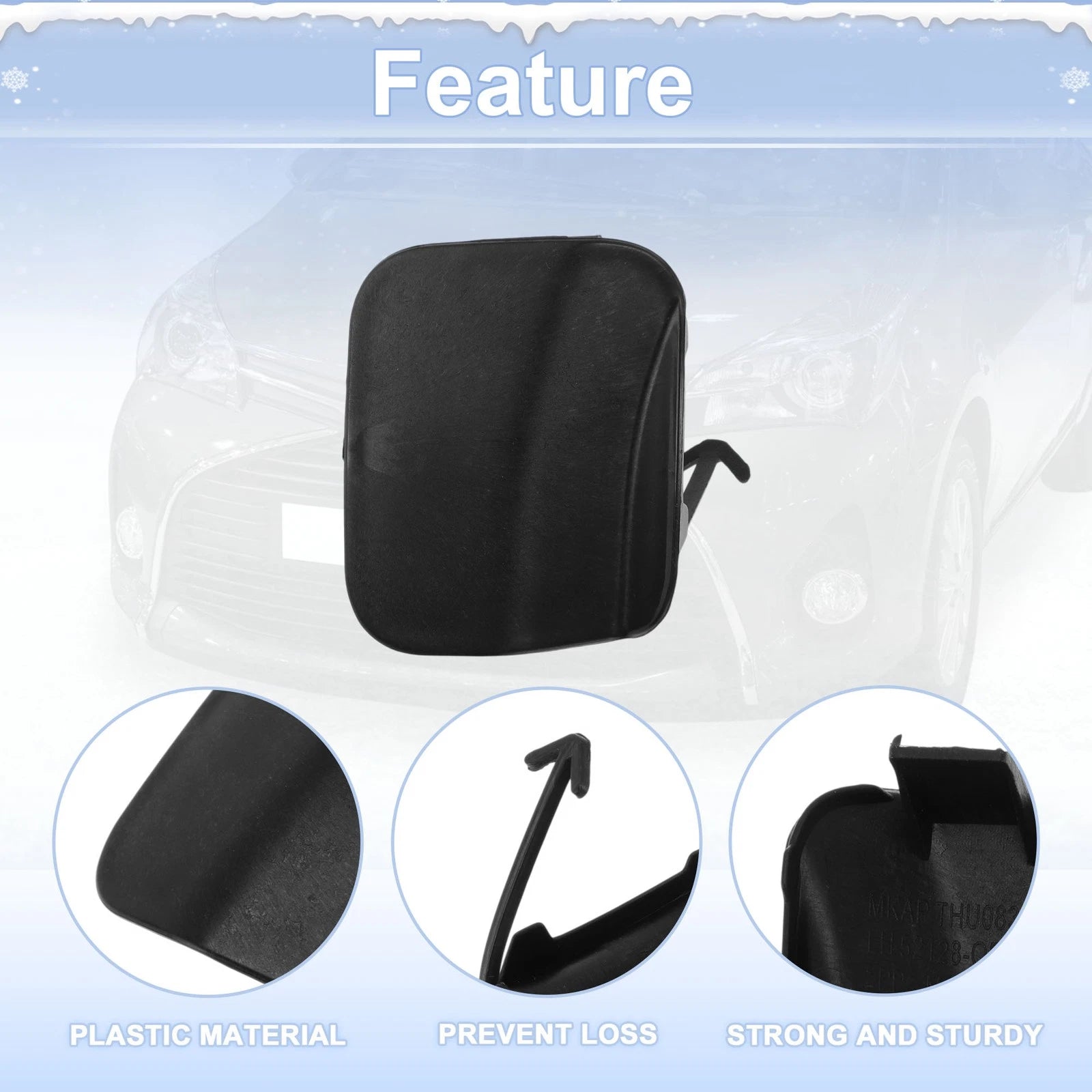 Tow Hook Cover Cap for Toyota Highlander (2014–2016) No. 521280E110